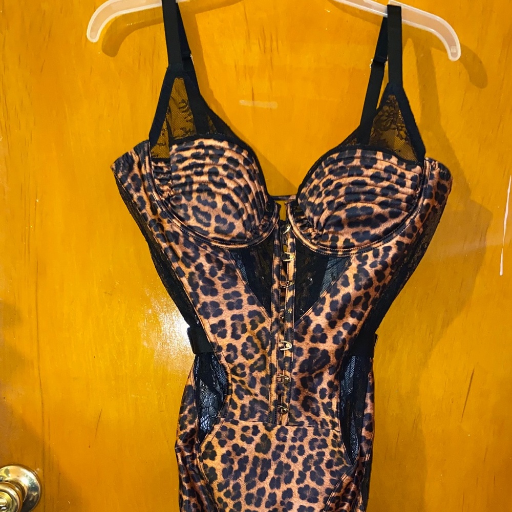 Honey Birdette Marilyn Leopard Dress 38 DDD/F